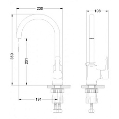 Lemark Смеситель Evitta LM0505C для кухни – фотография-2