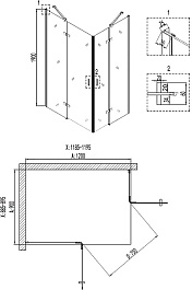 Niagara Душевой уголок Nova NG-6818-08 Black – фотография-2
