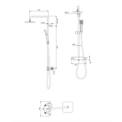 Omnires Душевая система Y1244JBL – фотография-2