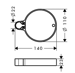 Hansgrohe Мыльница Cassetta C 28678000 – фотография-3