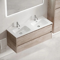 Sancos Тумба под раковину Libra 120-2 дуб галифакс натуральный – фотография-2