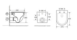 WeltWasser Унитаз подвесной MERZBACH 004MT-BG – фотография-2