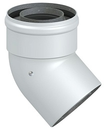 Kentatsu FURST 610-045-01 угол коаксиальный 45°, мама-папа – фотография-2