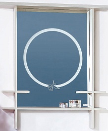 Бриклаер Зеркало для ванной Хоккайдо 75 светлая лиственница – фотография-1