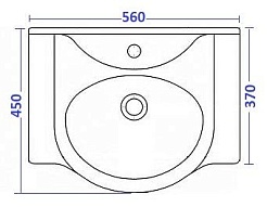 Opadiris Тумба с раковиной Клио 50 белый матовый – фотография-4