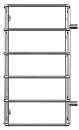Terminus Полотенцесушитель Стандарт П6 400x796-500 боковое подключение – фотография-3