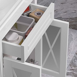 Opadiris Тумба под раковину Палермо 60 белая матовая – фотография-6