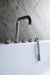 Allen Brau Смеситель на борт ванны Priority 5.31007-BN (с внутренней частью) никель браш – фотография-2