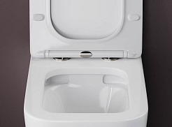 Ceramicanova Подвесной унитаз Cubic Rimless CN1806 белый – фотография-6