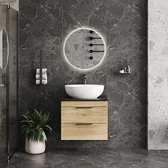 Onika Мебель для ванной Легран 60 подвесная дуб галифакс – фотография-5