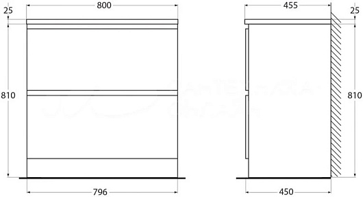 BelBagno Мебель для ванной Albano 80 напольная Rovere Rustico – картинка-15
