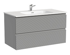 Sancos Тумба с раковиной Folk 90 ergraut soft раковина Element 91 CN7002 – фотография-1