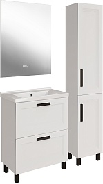 ASB-Mebel Мебель для ванной София 60 белая матовая – фотография-2