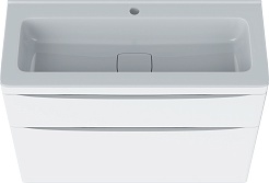 Vivon Тумба с раковиной Ostin 90 напольная белая матовая – фотография-6