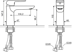 Excellent Смеситель Clever для раковины – фотография-5