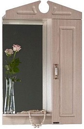 Водолей Зеркальный шкаф Капри 55 R дуб – фотография-1