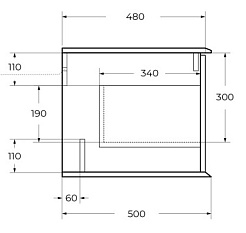 Cezares Тумба с раковиной Idra 100 55807 nero opaco раковина 50264 – фотография-10