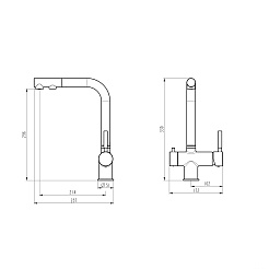 Tokito Смеситель для кухни AISAI хром TOK-AIS-1021 – фотография-4