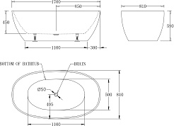 BelBagno Акриловая ванна BB81-1700 170x81 – фотография-4