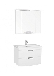 Style Line Зеркальный шкаф Жасмин-2 800/С Люкс белый – фотография-2