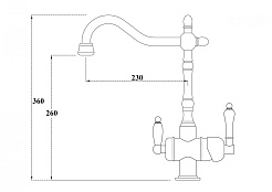 Zorg Смеситель для кухни "Clean Water ZR 326 YF" Nickel – фотография-2