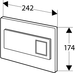 Schwab Кнопка смыва Caro черный – фотография-2