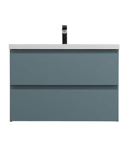 BelBagno Тумба с раковиной Kraft 75 подвесная Голубой матовый – фотография-2