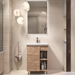 Vigo Мебель для ванной Milos 600-1-0 дуб золотой – фотография-1