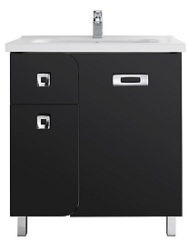 Водолей Тумба под раковину Арнелла 80 черная – фотография-1
