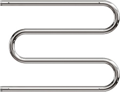 Point Полотенцесушитель водяной М-образный 600x500 PN38665P с полкой хром – фотография-1