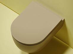 Ceramicanova Подвесной унитаз Modena Rimless CN6063MC капучино матовый – фотография-10