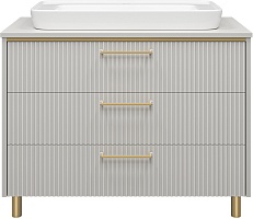 Brevita Тумба под раковину Elche 100 серый кашемир/золото