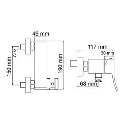 WasserKRAFT Смеситель для душа "Aller 1062" – фотография-4