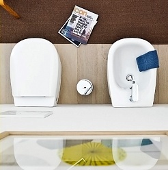 ArtCeram Крышка-сиденье Azuley AZA001 с микролифтом, петли золото – фотография-4