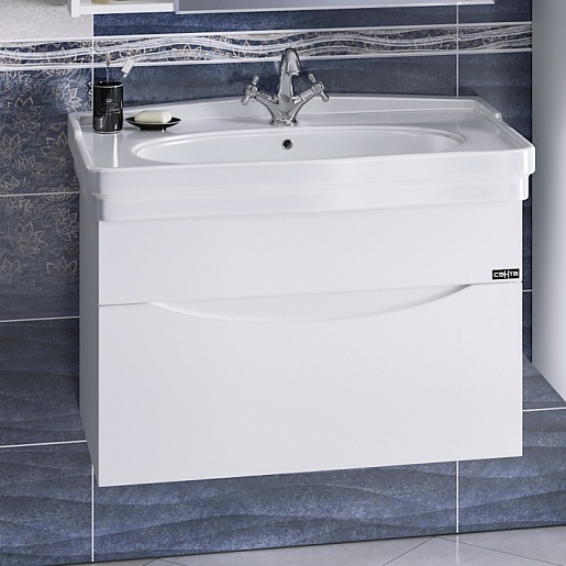 СанТа Тумба с раковиной Сатурн 85  подвесная – фото-1