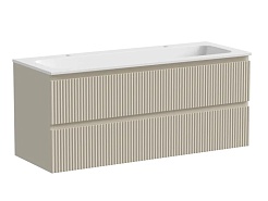 Sancos Мебель для ванной Snob R 120 beige soft для двоих – фотография-8