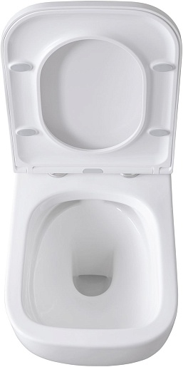 Allen Brau Унитаз подвесной Infinity 4.21004.20 белый глянец с крышкой 4.21010.20 – фотография-16