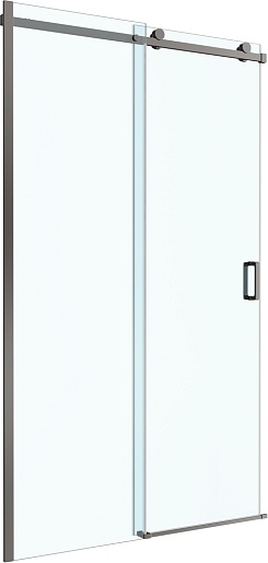 BelBagno Душевая дверь в нишу Soft Close-2 SOFT_CLOSE-2-BF-1-120-C-GM 120x200 профиль оружейная сталь стекло прозрачное – фото-1