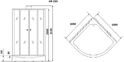 Grossman Душевая кабина 100x100 GR250 – фотография-7