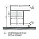 СанТа Мебель для ванной Марс 80 напольная, дверки – фотография-11