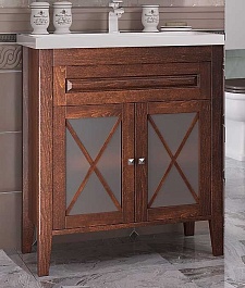 Opadiris Тумба с раковиной Палермо 80 светлый орех – фотография-1