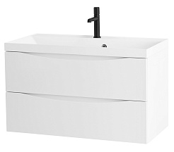BelBagno Тумба с раковиной Marino 80 подвесная Bianco Lucido – фотография-1