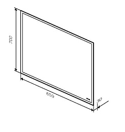 Am.Pm Зеркало Gem 65 – фотография-2