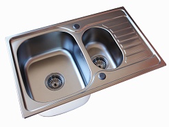 Zorg Кухонная мойка "Inox PVD" SZR-780-2-480 GRAFIT – фотография-1