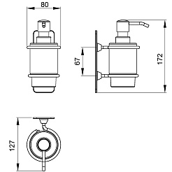 Timo Дозатор для жидкого мыла Nelson 150038/00 – фотография-2