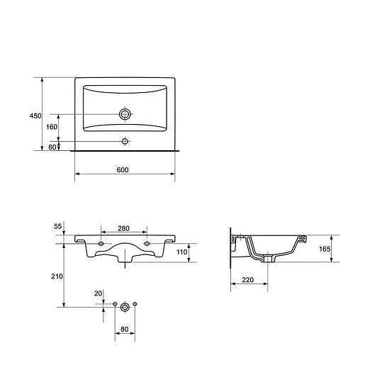 Owl 1975 Мебель для ванной Vind 60 – картинка-11