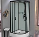 Frank Душевая кабина F409/1 black с крышей – картинка-16