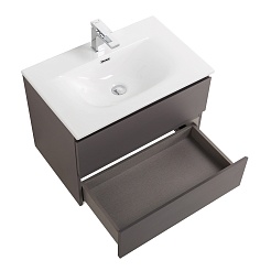 BelBagno Тумба с раковиной Kraft 70 подвесная Темно-Серый матовый с раковиной BB-8099-70 – фотография-8