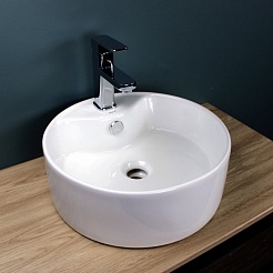 Teymi Раковина накладная в ванную Lina S D40 белая T50104 – фотография-5