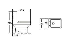 Stella Polare Унитаз-моноблок напольный Теруэль KN6130000 белый – фотография-4